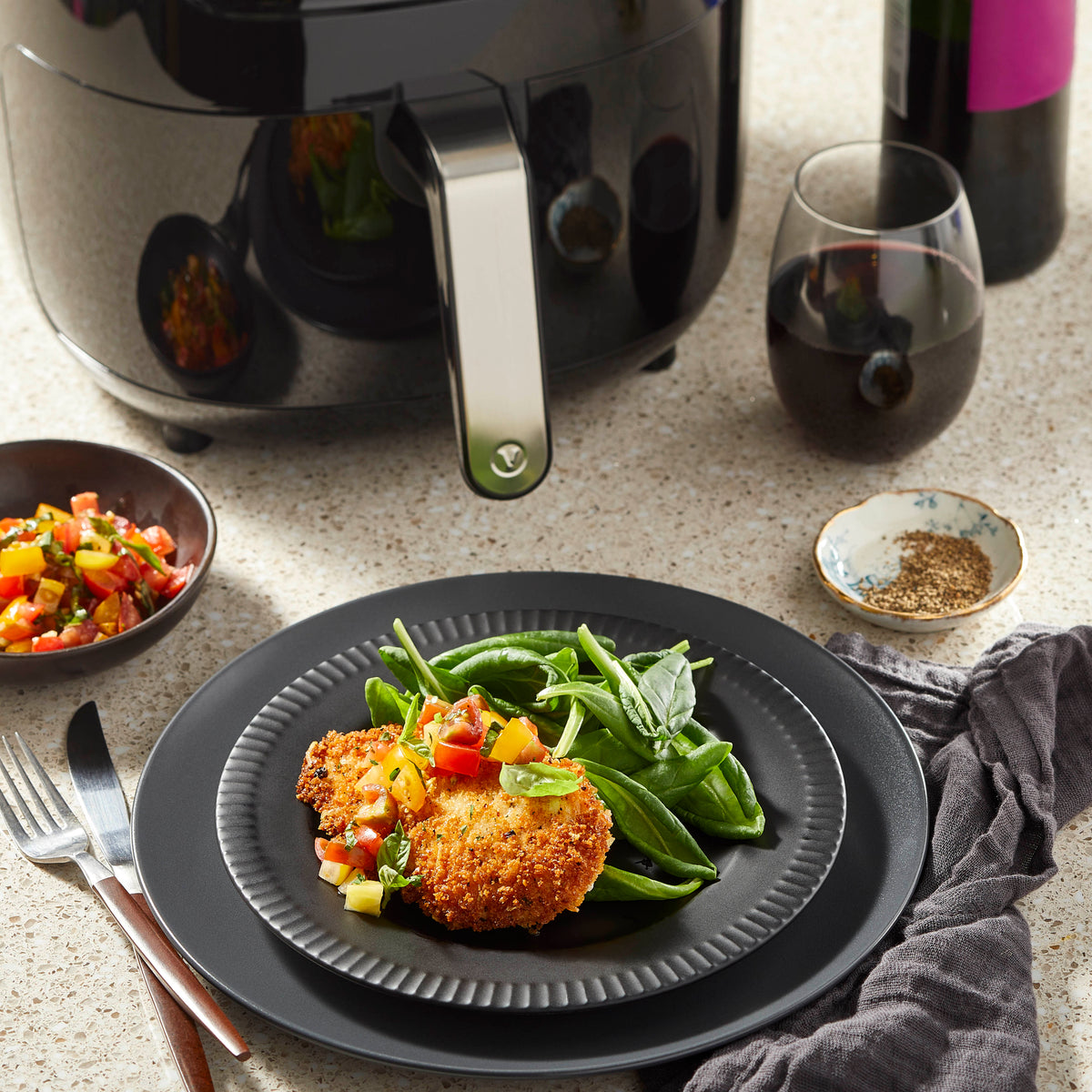 Air Fryer Herb and Parmesan Chicken – Vida by PADERNO