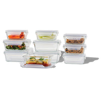 Ensemble de 20 contenants en verre pour aliments