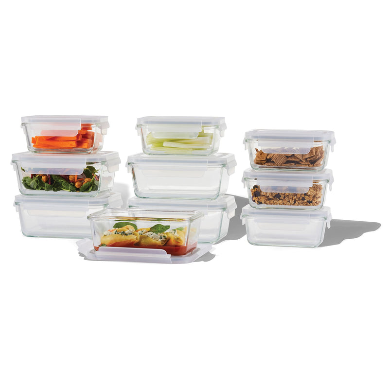 20-Piece Glass Food Storage Set