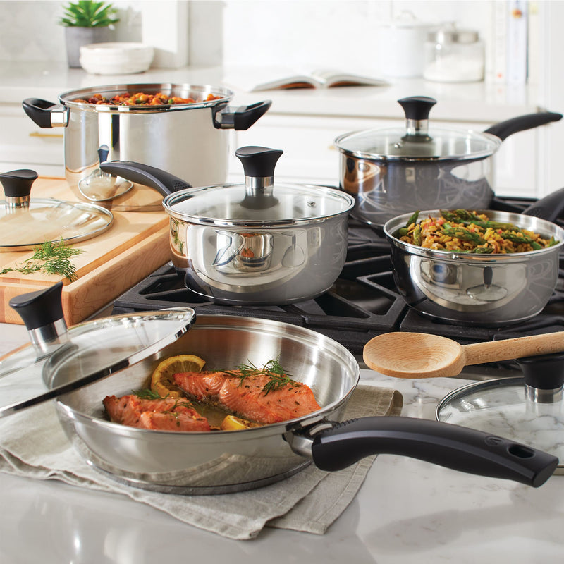 10-Piece Stainless Steel Cookset