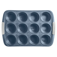 Silicone 12-Cup Muffin Pan with Steel Frame