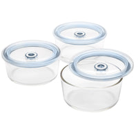 4-Cup Glass Food Storage Set