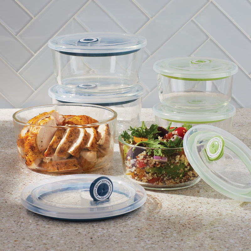 Contenants en verre de 2 tasses pour aliments